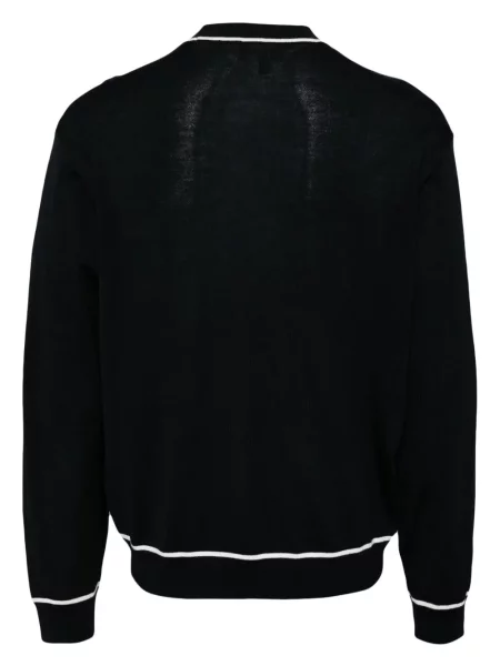 Žakardinis megztinis Emporio Armani mėlyna