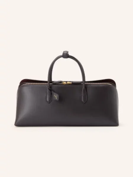 Alaïa Kabelka Delta Medium tmavě / zlatá hnědá