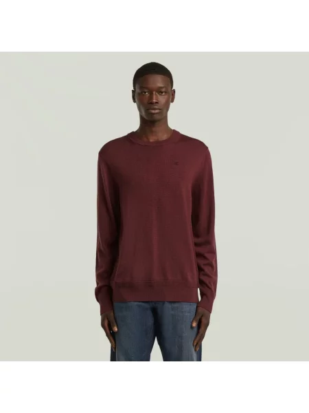 Sweter G-star wełniany czerwony