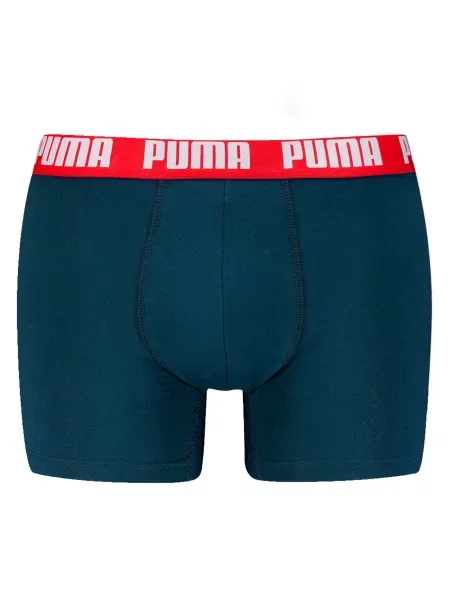 PUMA Boxeralsók tengerészkék / szürke / piros fehér