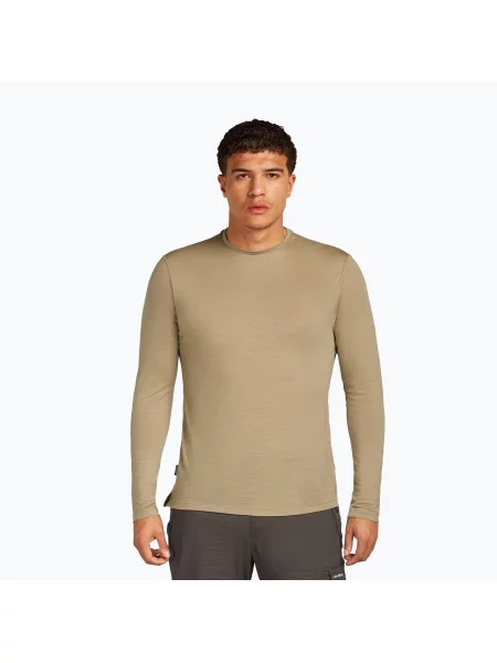 Merino gyapjú hosszú póló Icebreaker bézs