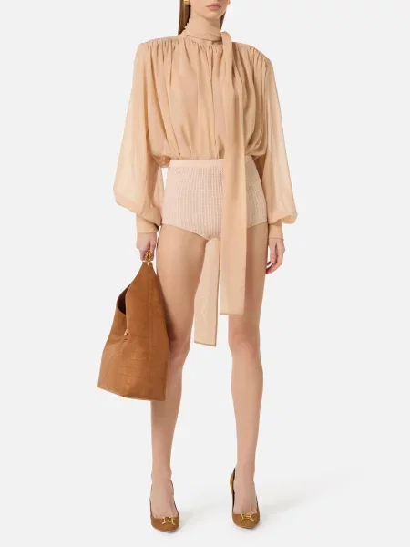 Боди Elisabetta Franchi бежевое