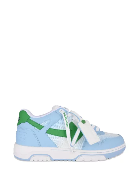 Sneakerși Off-white cu șireturi din dantelă alb