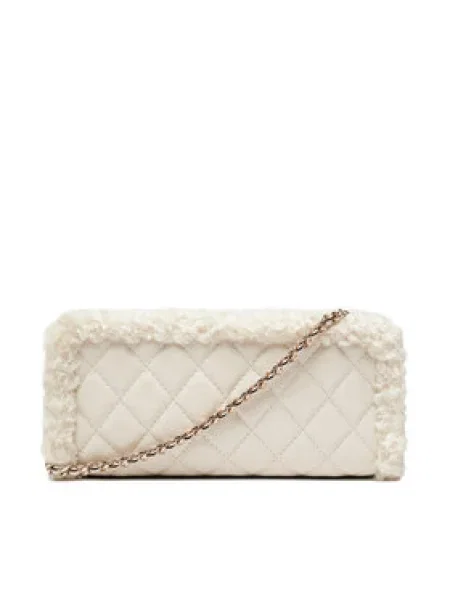 Guess Táska Cristi Mini Ekru bézs