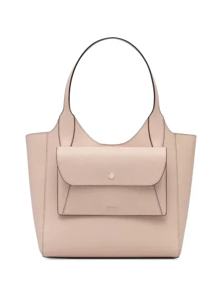Geantă shopper Furla din piele roz