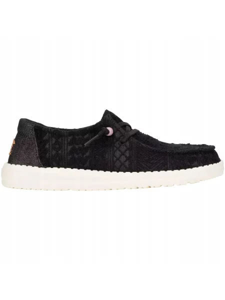 HEYDUDE Mokasyny Wendy Crochet Lace czarne
