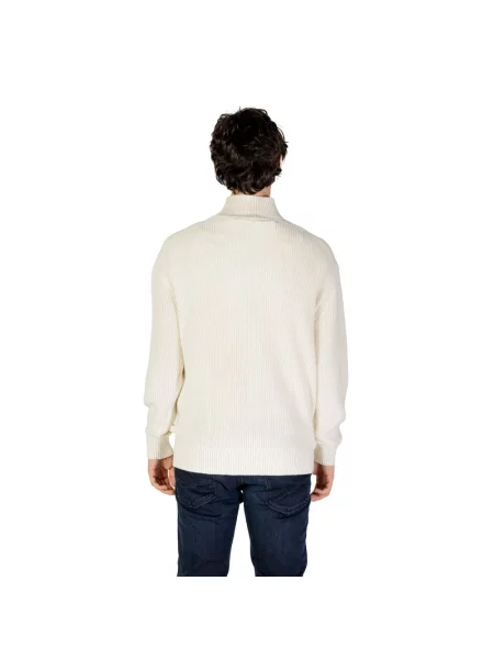 Sweter z golfem Calvin Klein biały