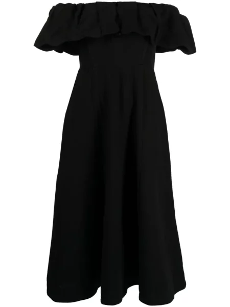 Sukienka midi Sea do kolan garniturowa czarna