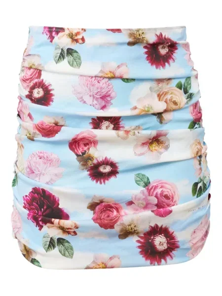 Fustă Fleur Du Mal cu model floral cu imagine albastru