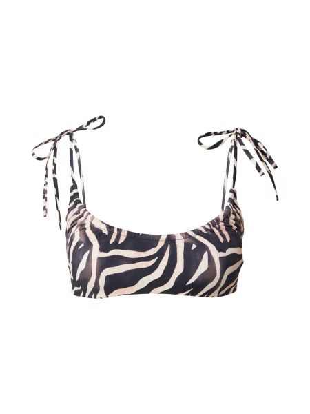 HUGO Bikini zgornji del FANCY ecru črna