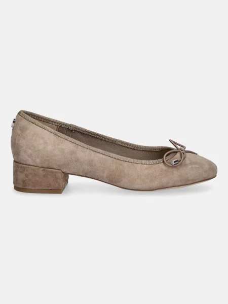 Steve Madden czółenka zamszowe Cherisher na słupku beżowy