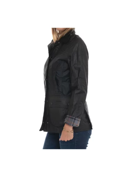 Woskowana kurtka Barbour czarna