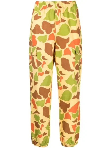 Pantaloni Billionaire Boys Club cu imagine cu model camuflaj galben