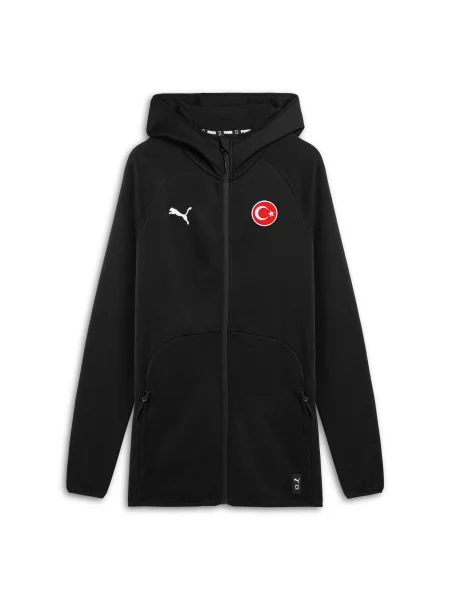 PUMA Bluza dresowa reprezentacji Turcji w koszykówce Odzież S czarny