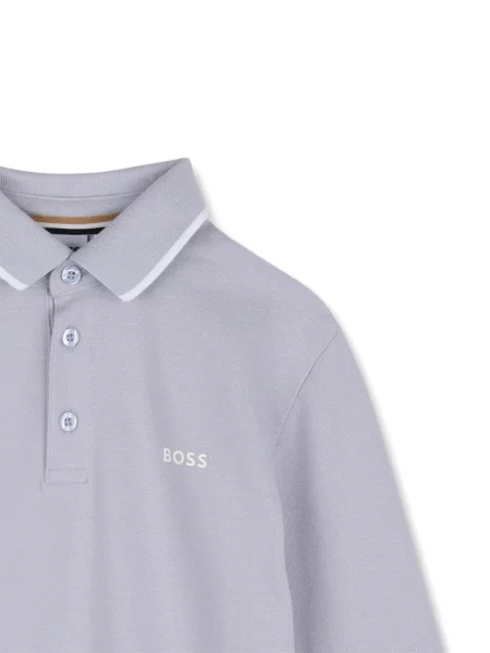 Koszulka polo dziecięca Bosswear fioletowa