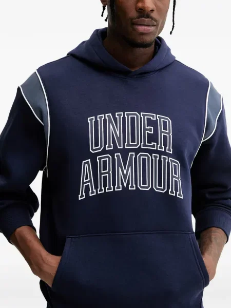 Hanorac cu glugă Under Armour cu imagine albastru
