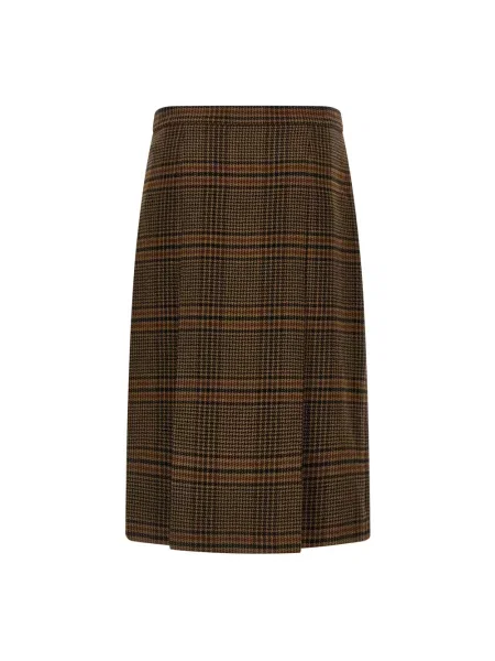 Spódnica Saint Laurent brązowa