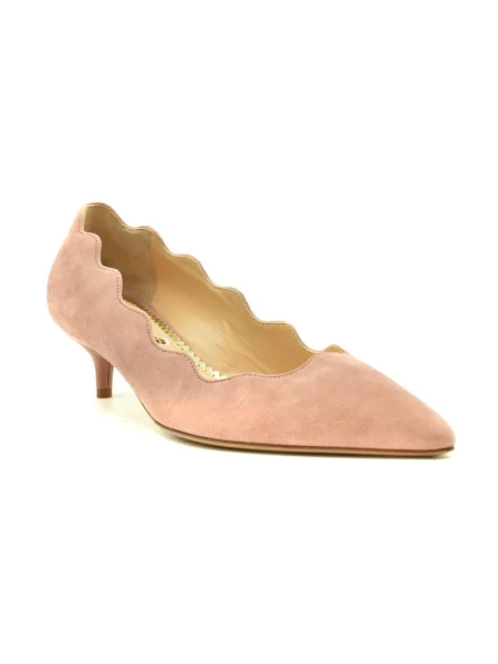 Czółenka Charlotte Olympia na szpilce biznesowa różowa