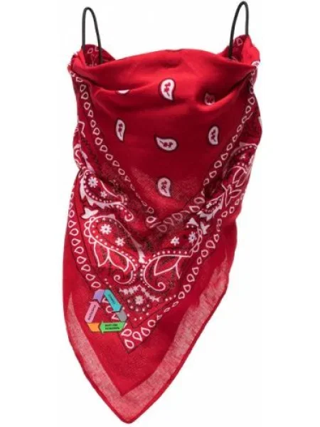 Šal Natasha Zinko s printom crvena