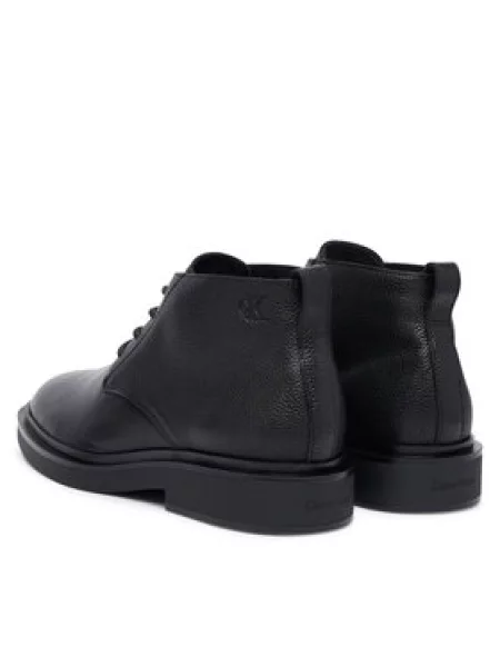 Calvin Klein Bakancs Sq Rubber Desert Boot Lth fekete