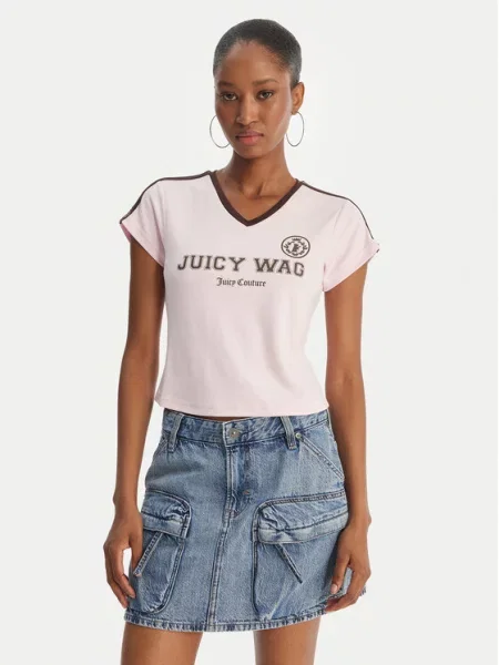 Juicy Couture Majica Juicy Wag roza