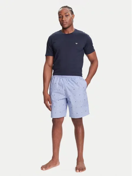 Pyžamo Emporio Armani modrá