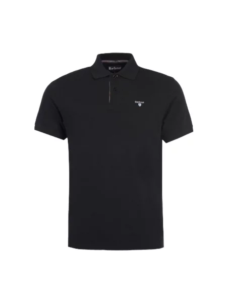 Koszulka polo Barbour klasyczna czarna