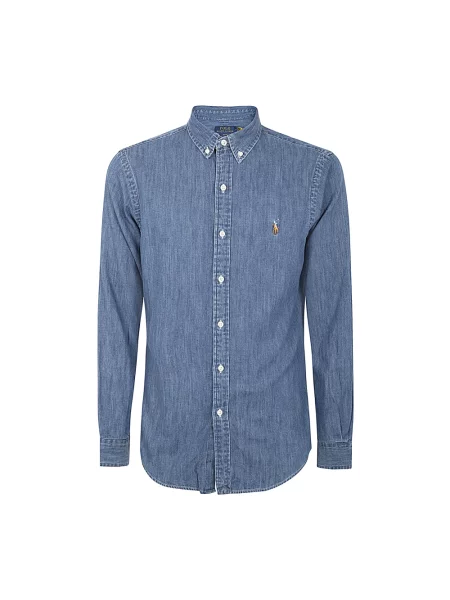 Koszula dżinsowa Polo Ralph Lauren z twillu niebieska