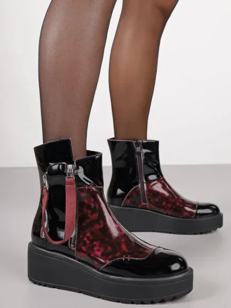 Botine Gattie roșii