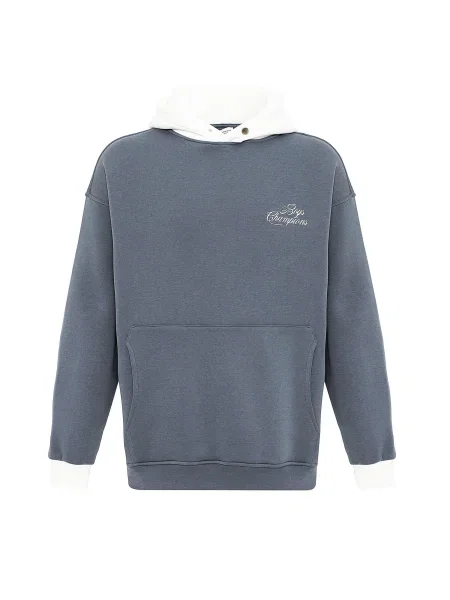 VAMOS CLO Mikina čedičová šedá bílá