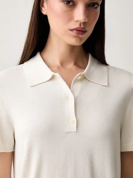 Calvin Klein Pólóing Krém bézs