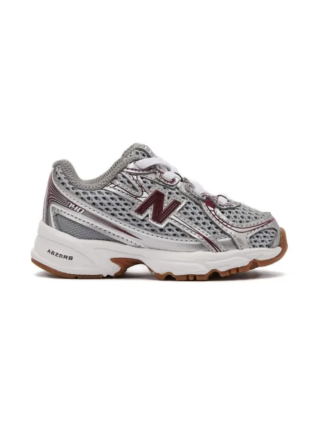 Sneakerși New Balance 574 din piele de căprioară alb
