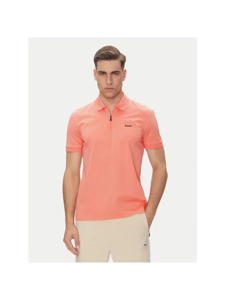 BOSS Поло Philix Pima Оранжевий Regular Fit