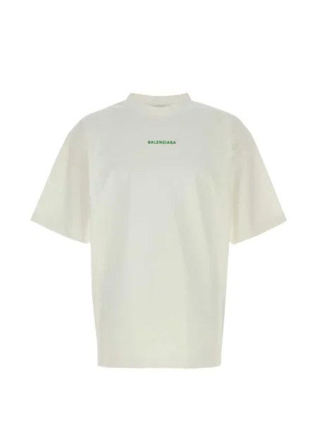 Tricou Balenciaga cu imagine alb