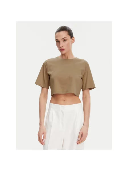 Μπλούζα Max Mara καφέ