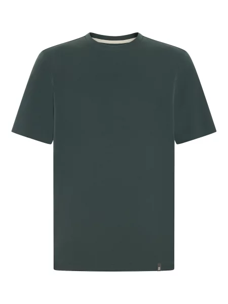 Boggi Milano Tricou B Tech crem / închis verde