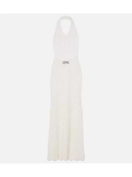 Rochie maxi Nili Lotan cu gât halter alb