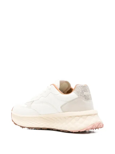 Kožené tenisky Blauer s autogramem bílé