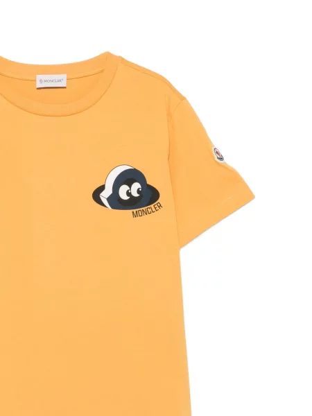 Dětské tričko Moncler Enfant oranžové