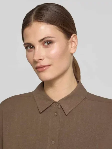 Bluzka z mieszanki i lnu krój regular fit model VIVA' Selected Femme