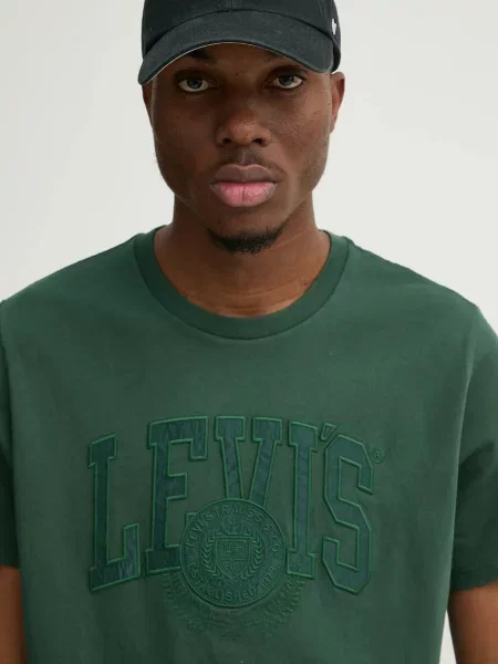 Levi's t-shirt ανδρικό GRAPHIC CREWNECK πράσινο