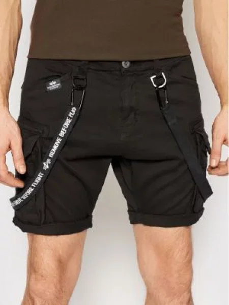 Alpha Industries Medžiaginiai šortai Utility Juoda