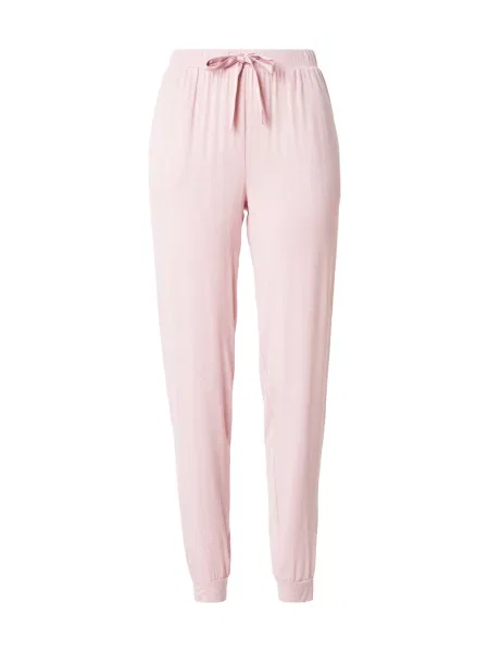 Hunkemöller Pantaloni de pijama roz pastel alb