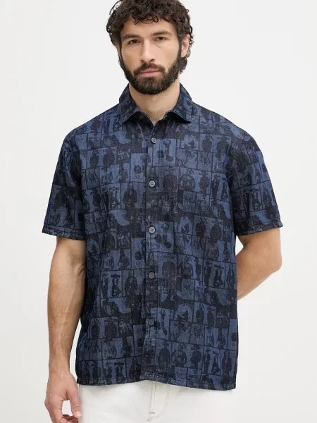 Armani Exchange férfi farmer ing kék
