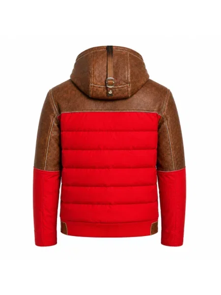 Kurtka skórzana Parajumpers brązowa