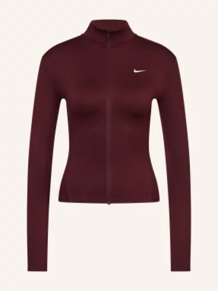 Nike Tréninková Bunda One tmavě červená
