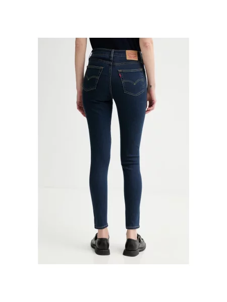 Jeansy skinny Levi's 721 z wysoką talią niebieskie