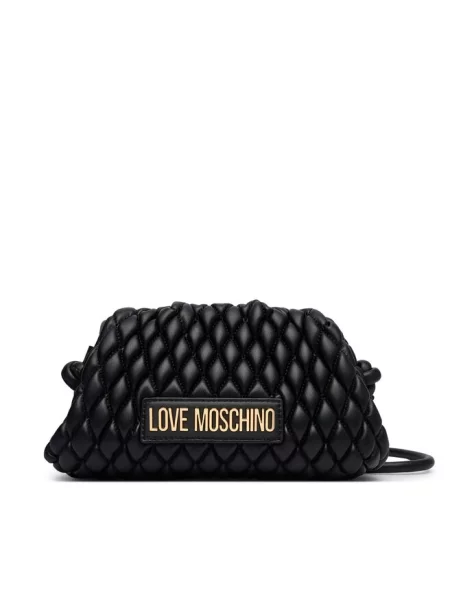 Love Moschino torebka crossbody skórzana czarna