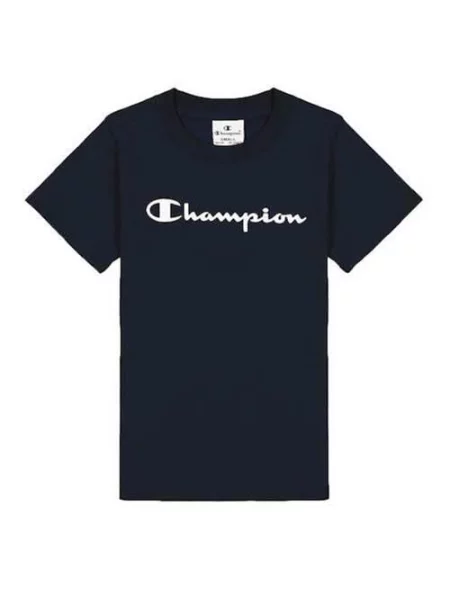 Koszulka sportowa chłopięca Champion Crewneck Tshirt niebieska