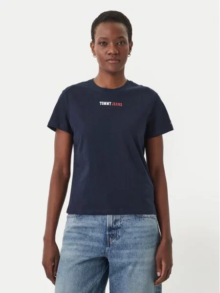 Tommy Jeans T-Shirt Σκούρο μπλε